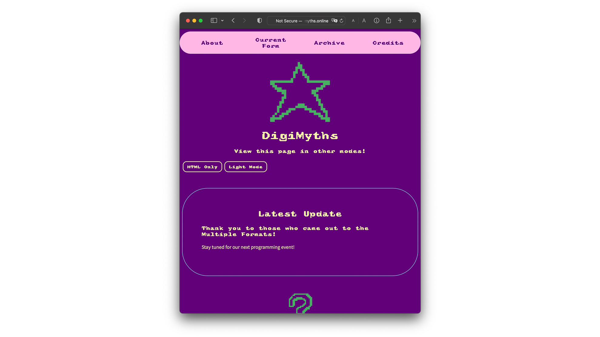 DigiMyths Website